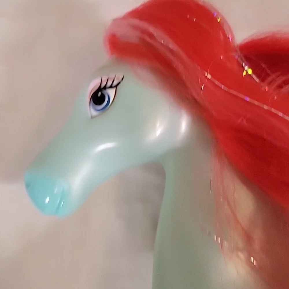 2 Disney Princess Ariel Barbie Shimmer Royal Horse Little Mermaid Pink & Purple